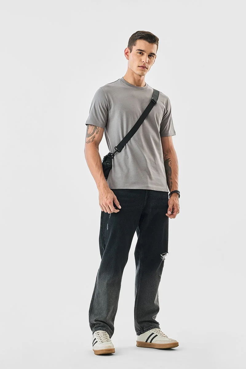 سنيتش تيشيرت قطن % بقصة عادية من كور لاب